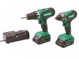 Hikoki 18V Combi & Impact Drill Twin Pack £149.99